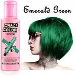 Crazy Color Semi Permanent Hair Color Cream 100ml - Emerald Green (4pcs) (£2.29/each) CC18